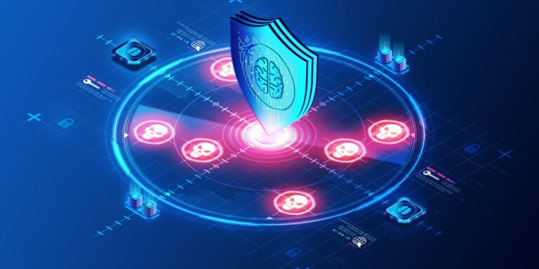 Endpoint devices connected to a central security shield